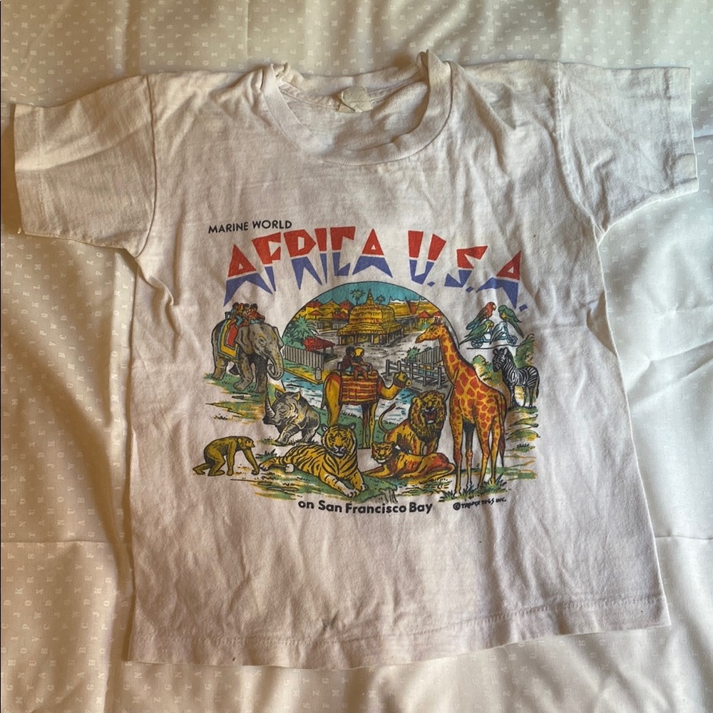 Marine World Africa U.S.A. Kids Graphic T-Shirt - White